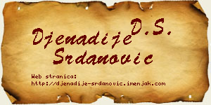 Đenadije Srdanović vizit kartica